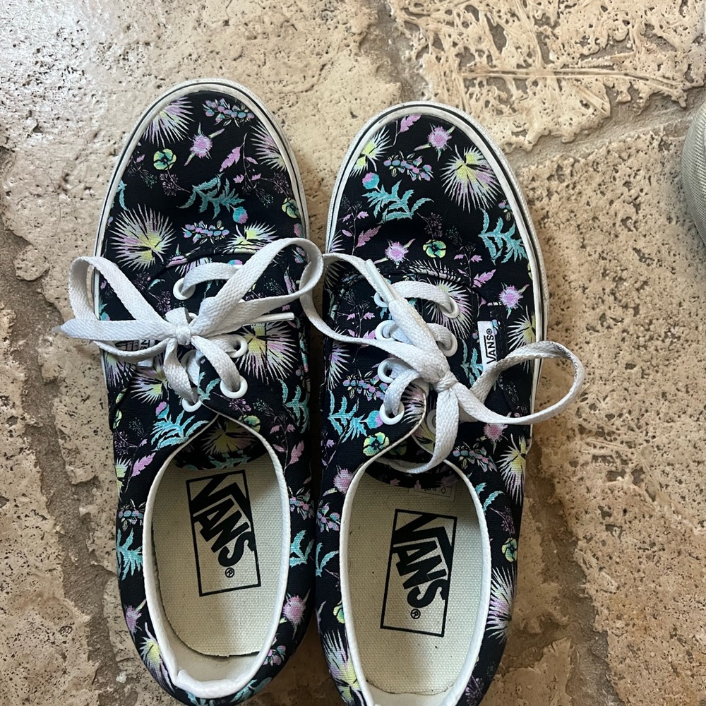Vans Floral Black Sneakers